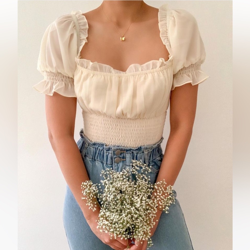 Breath of Youth Cottagecore cream shirt